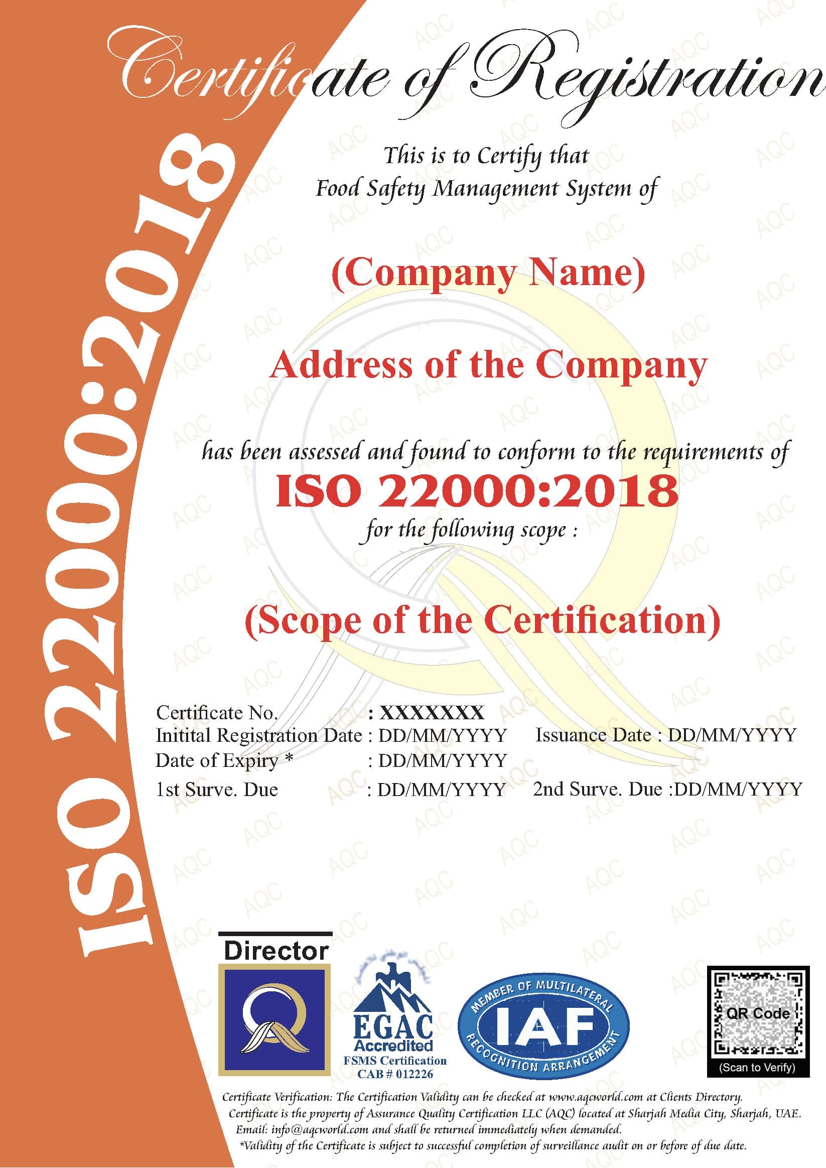 Chứng nhận ISO 22000