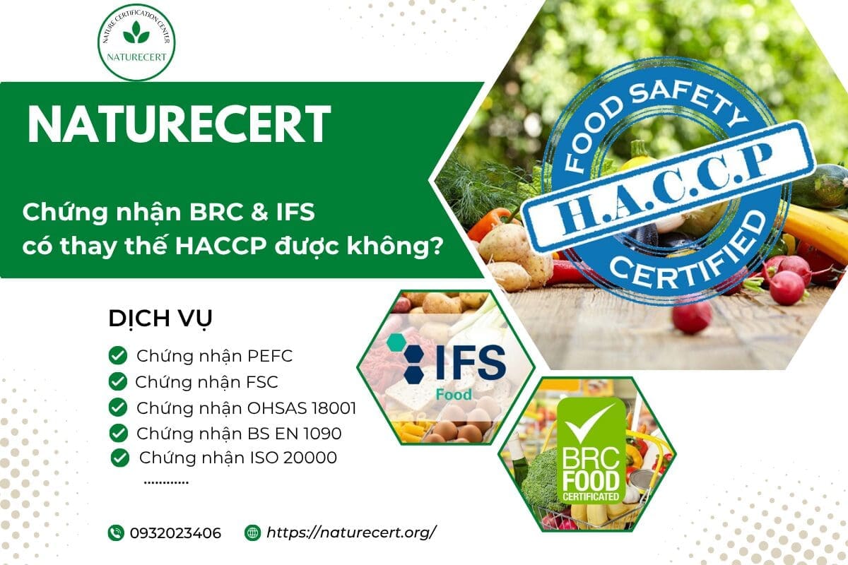 Chứng nhận BRC & IFS có thay thế HACCP được không?