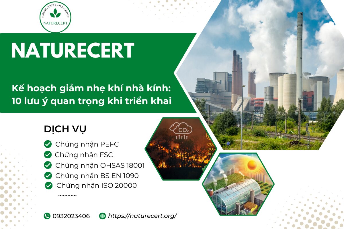 Kế hoạch giảm nhẹ khí nhà kính: 10 lưu ý quan trọng khi triển khai