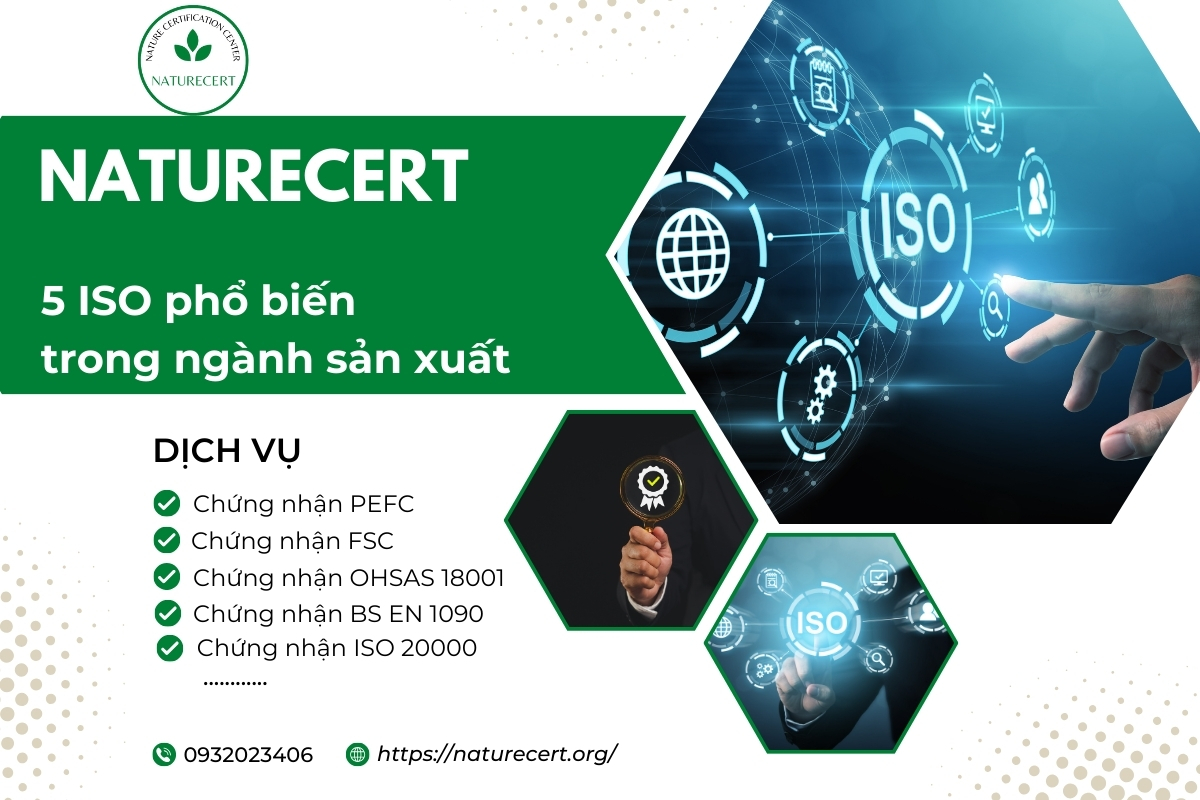 5 ISO phổ biến trong ngành sản xuất